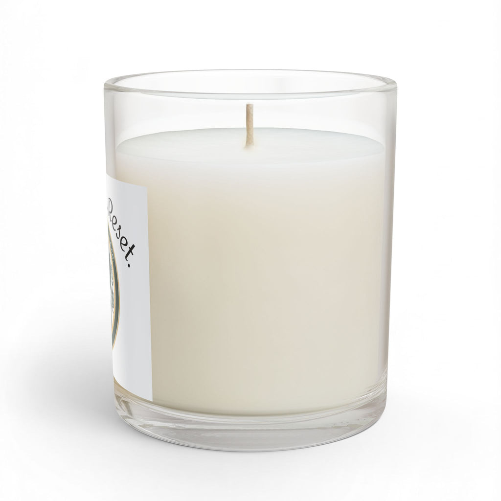 Sip, Pause, Reset Glass Candle — 11oz Relaxing Aromatherapy Candle