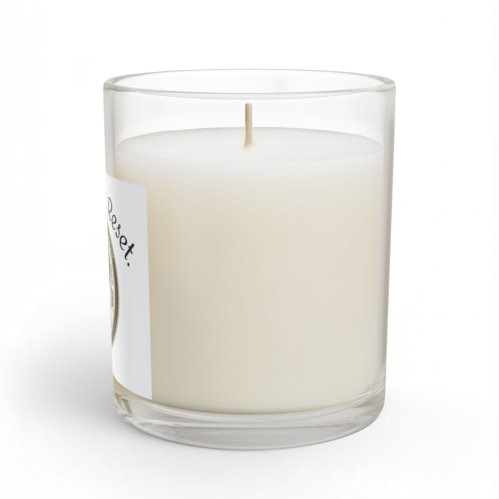Sip, Pause, Reset Glass Candle — 11oz Relaxing Aromatherapy Candle