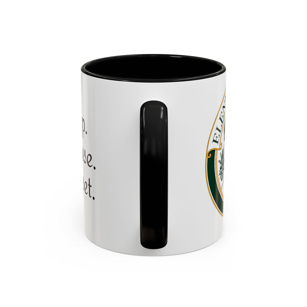 Sip. Pause. Reset. Coffee Mug — Motivational Accent Mug (11/15 oz)