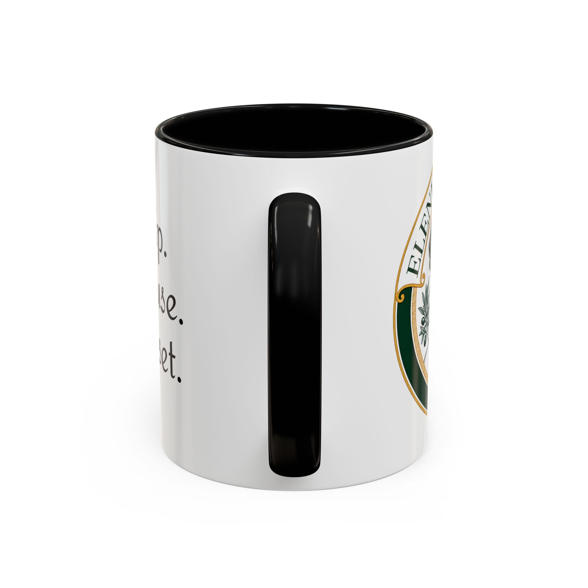 Sip. Pause. Reset. Coffee Mug — Motivational Accent Mug (11/15 oz)