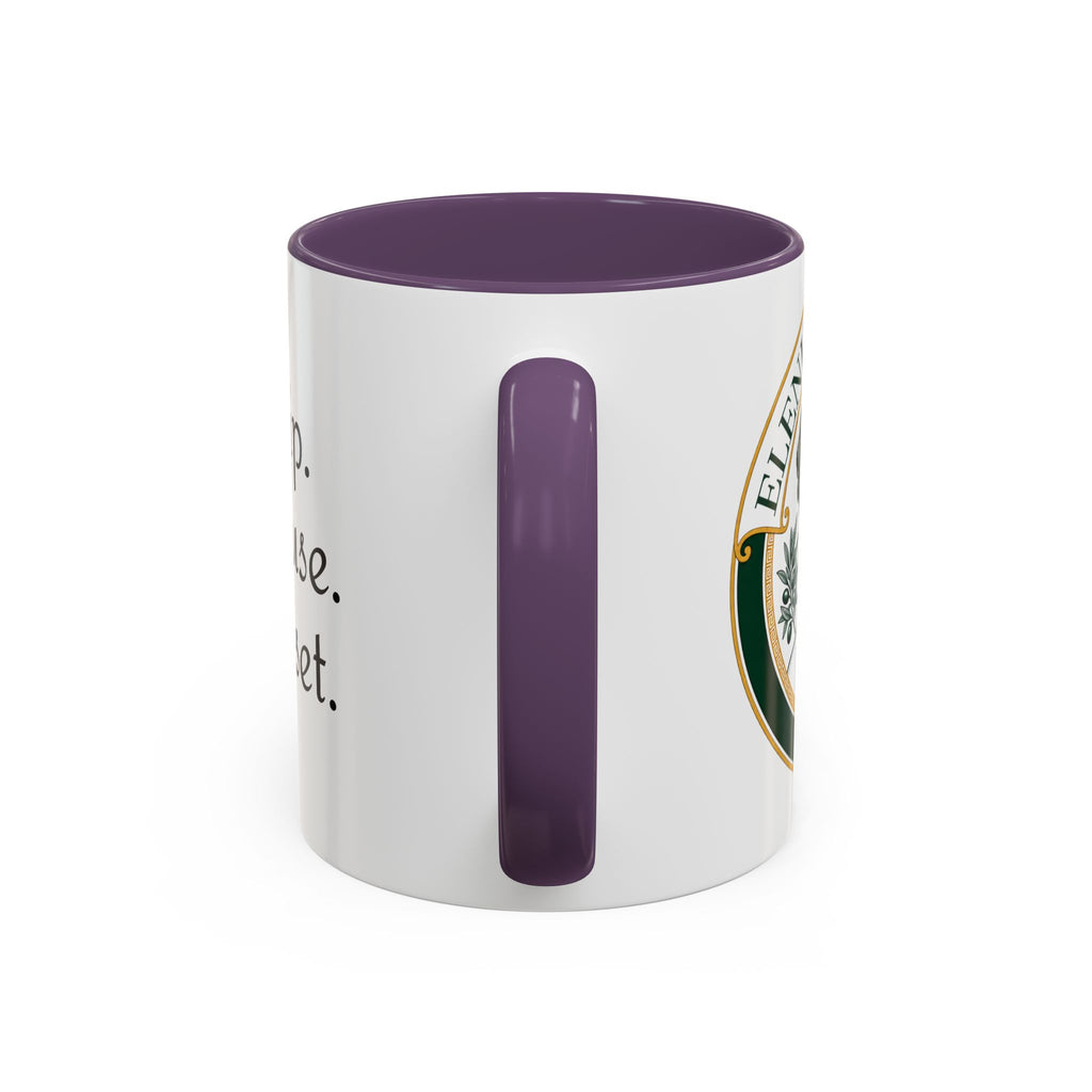 Sip. Pause. Reset. Coffee Mug — Motivational Accent Mug (11/15 oz)