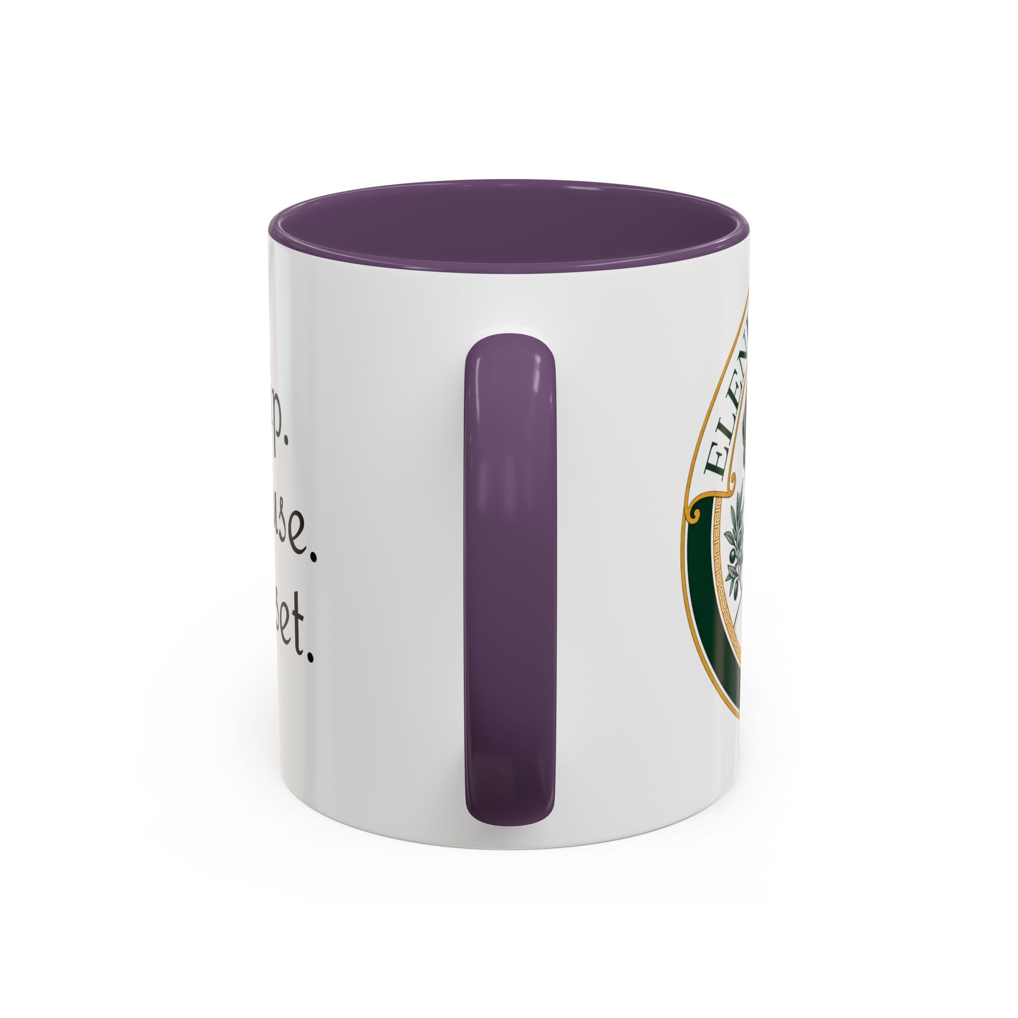 Sip. Pause. Reset. Coffee Mug — Motivational Accent Mug (11/15 oz)