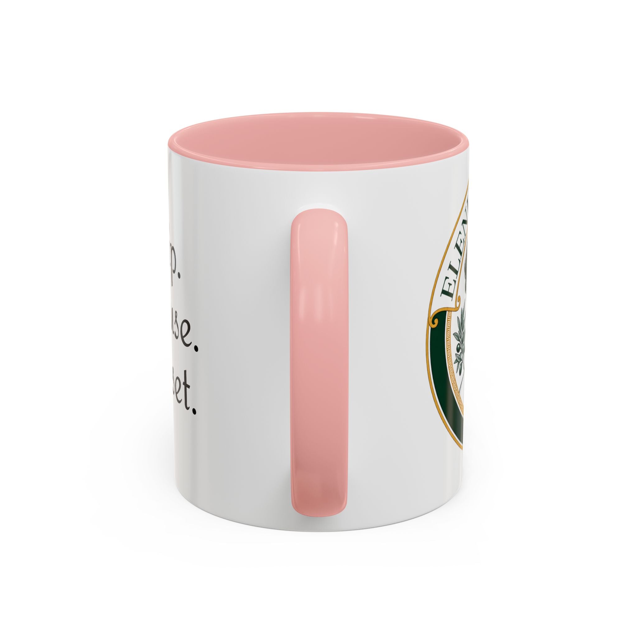 Sip. Pause. Reset. Coffee Mug — Motivational Accent Mug (11/15 oz)