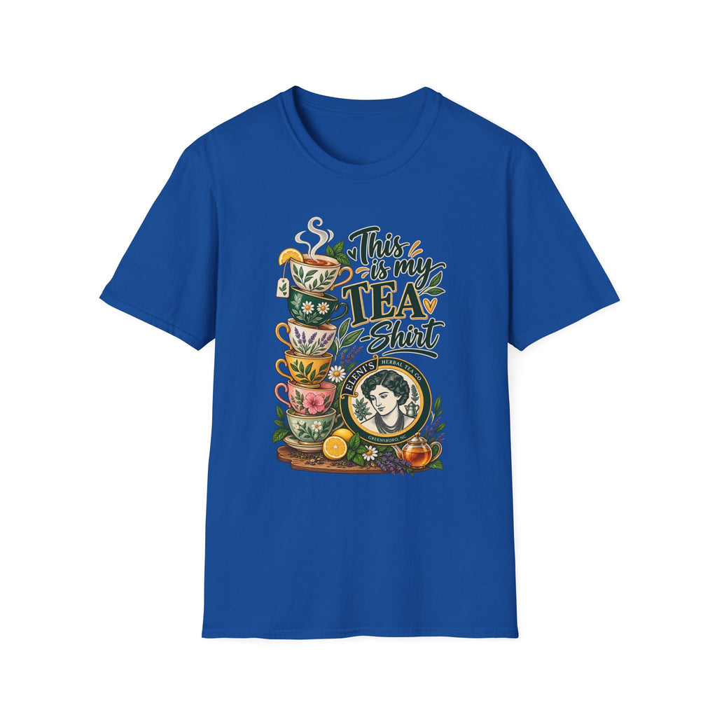 This Is My Tea Shirt T-Shirt — Cute Stacked Teacups Graphic Tee for Tea Lovers