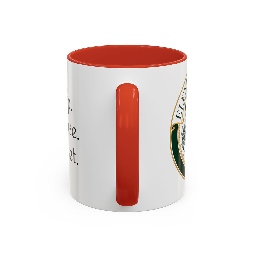 Sip. Pause. Reset. Coffee Mug — Motivational Accent Mug (11/15 oz)