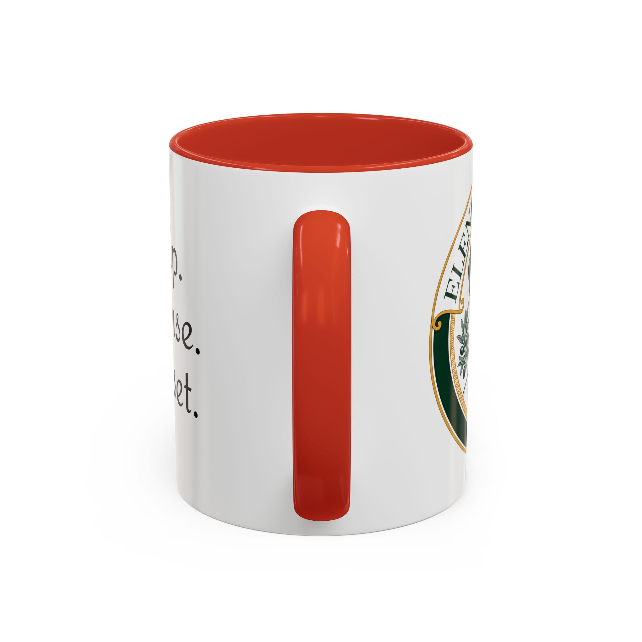 Sip. Pause. Reset. Coffee Mug — Motivational Accent Mug (11/15 oz)