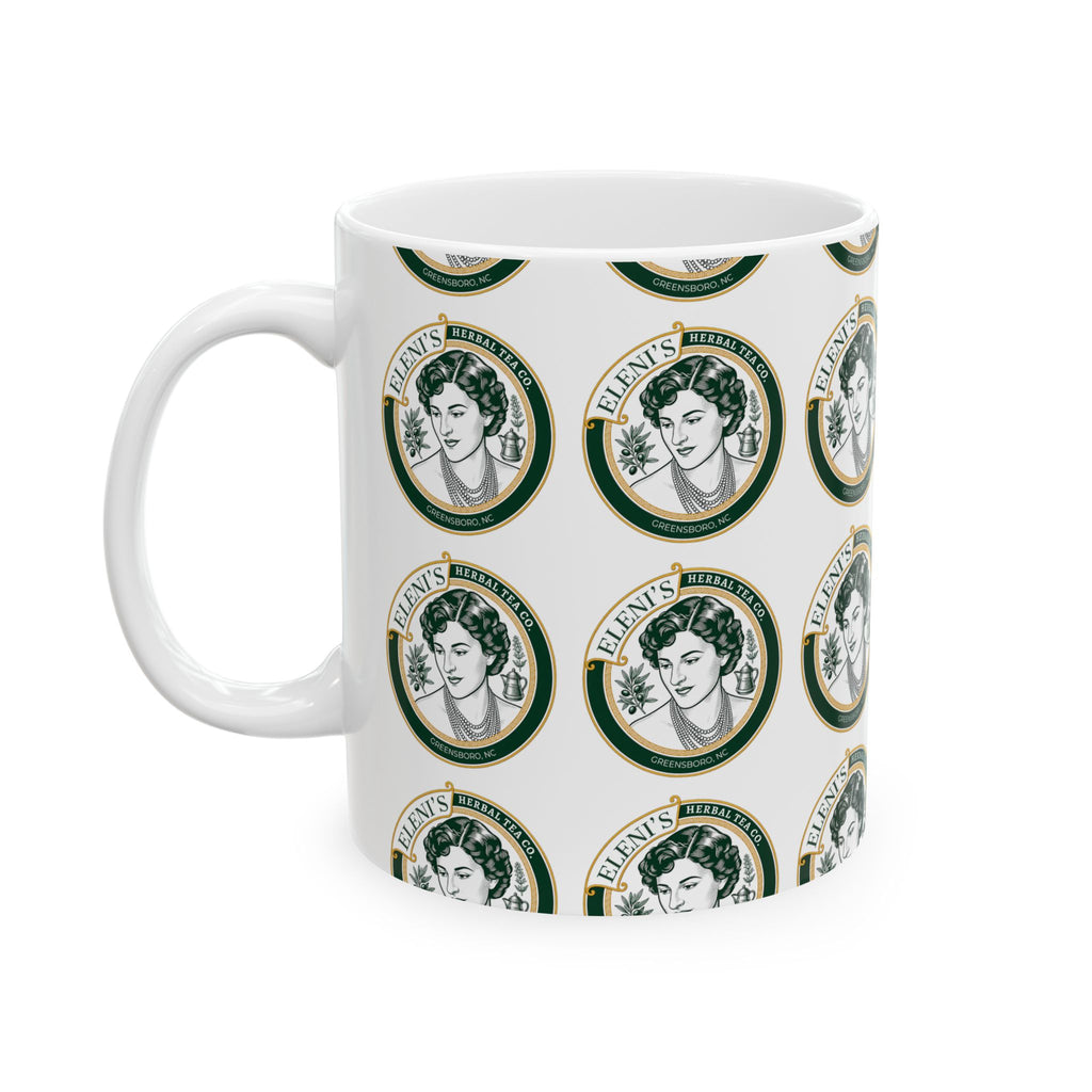 Vintage Athena Coin Pattern Ceramic Mug (11oz & 15oz)