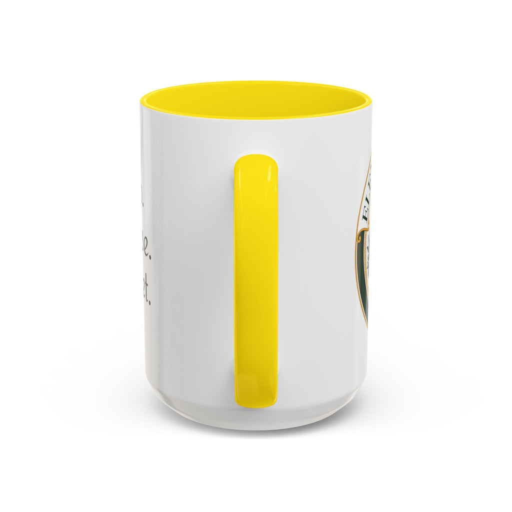 Sip. Pause. Reset. Coffee Mug — Motivational Accent Mug (11/15 oz)