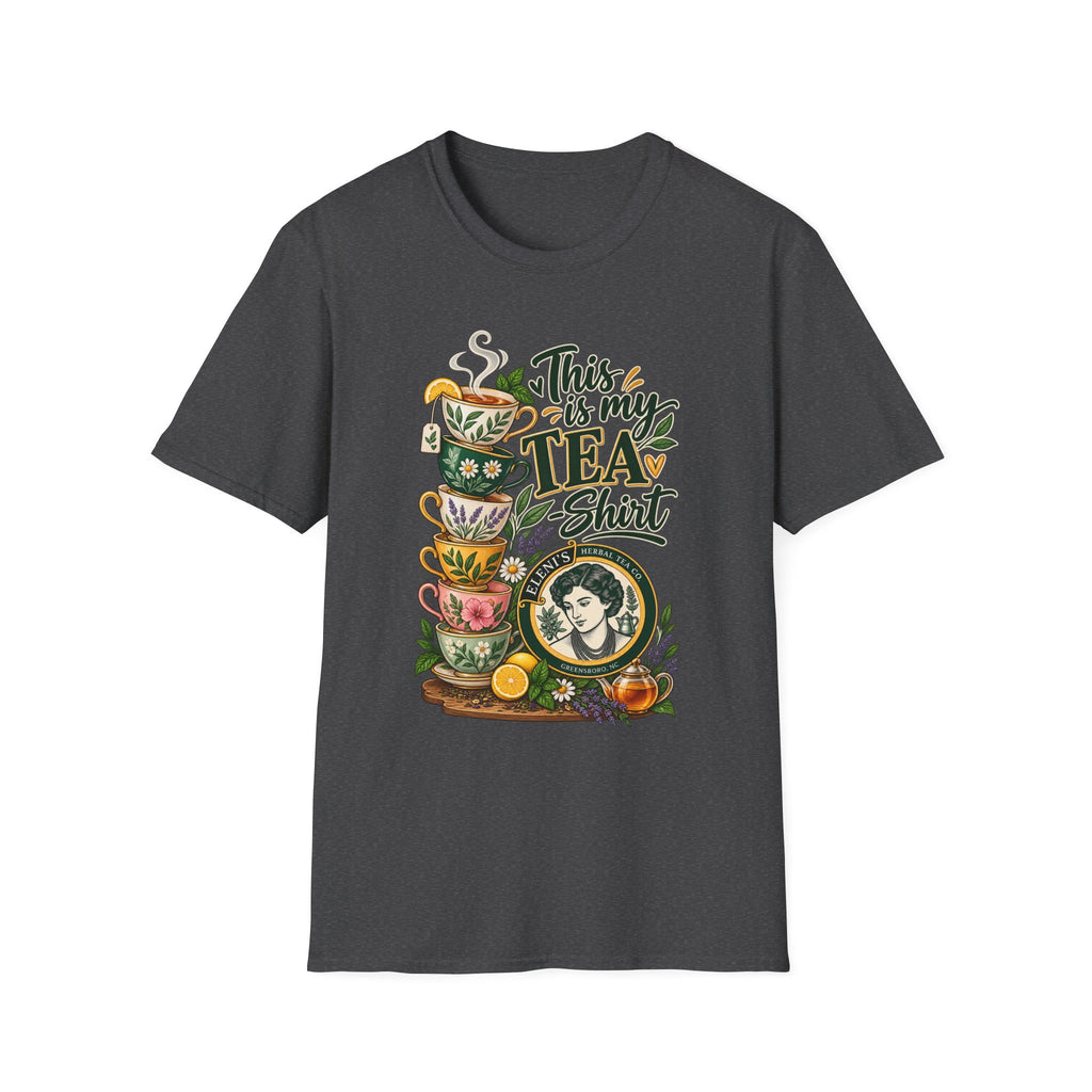 This Is My Tea Shirt T-Shirt — Cute Stacked Teacups Graphic Tee for Tea Lovers