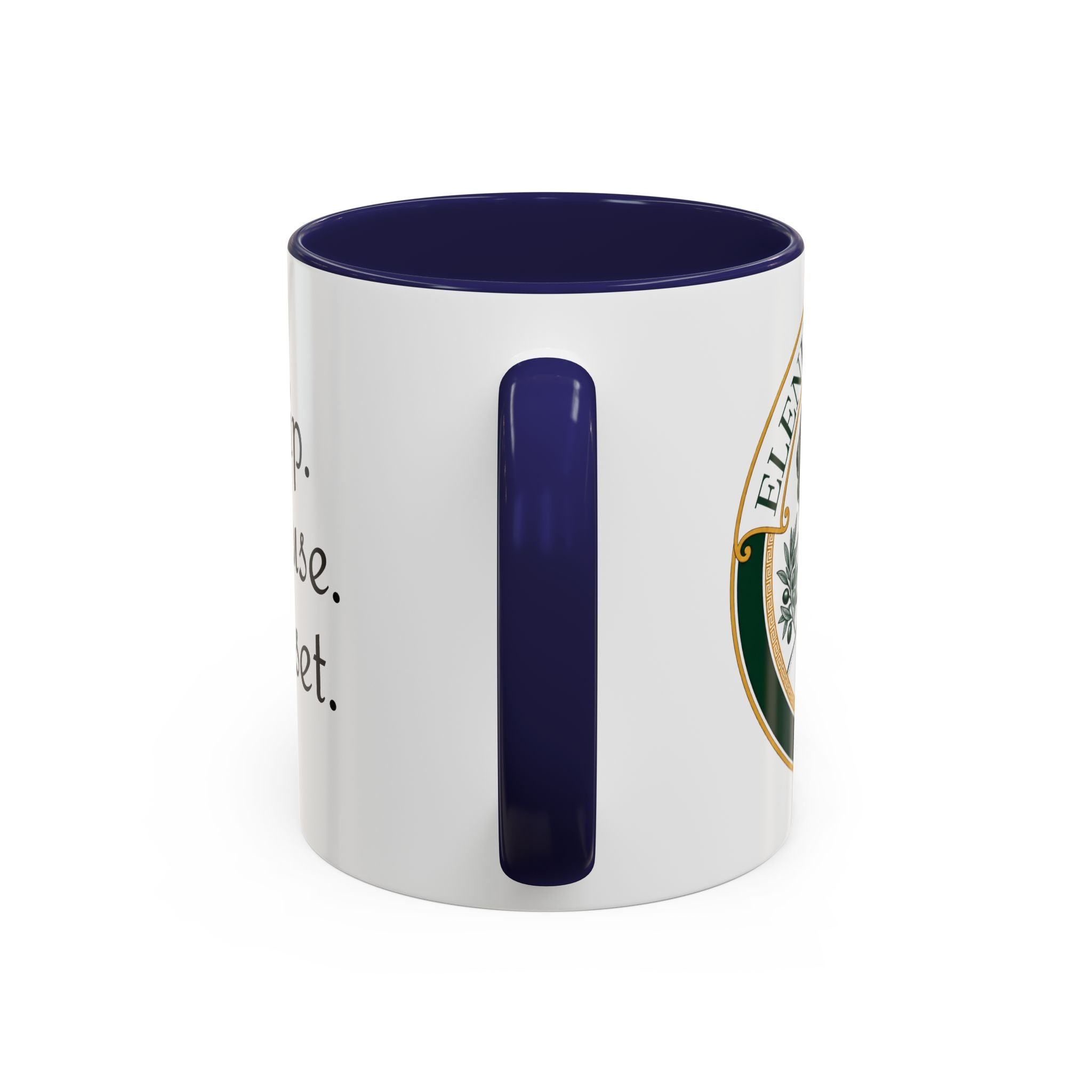 Sip. Pause. Reset. Coffee Mug — Motivational Accent Mug (11/15 oz)