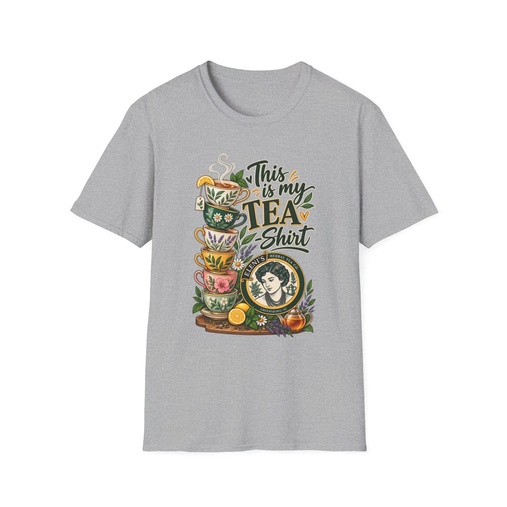 This Is My Tea Shirt T-Shirt — Cute Stacked Teacups Graphic Tee for Tea Lovers