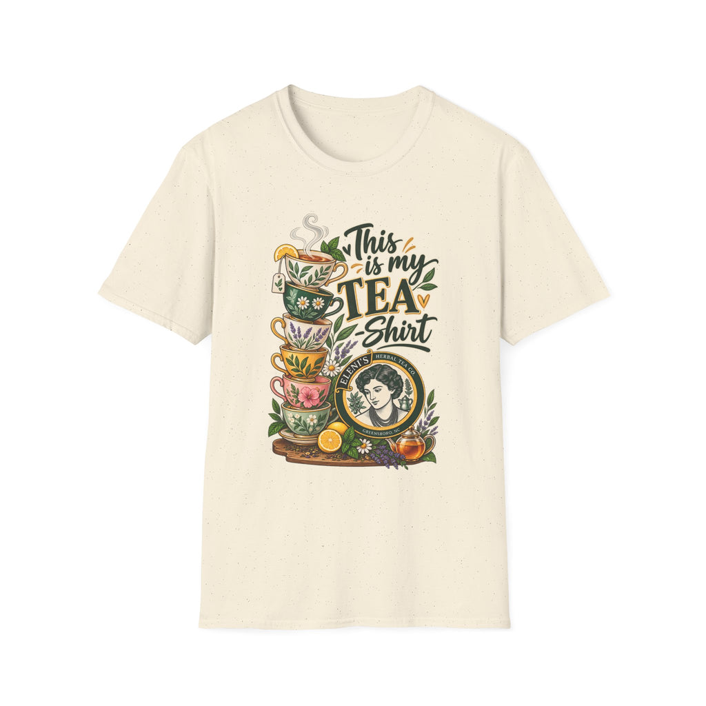 This Is My Tea Shirt T-Shirt — Cute Stacked Teacups Graphic Tee for Tea Lovers
