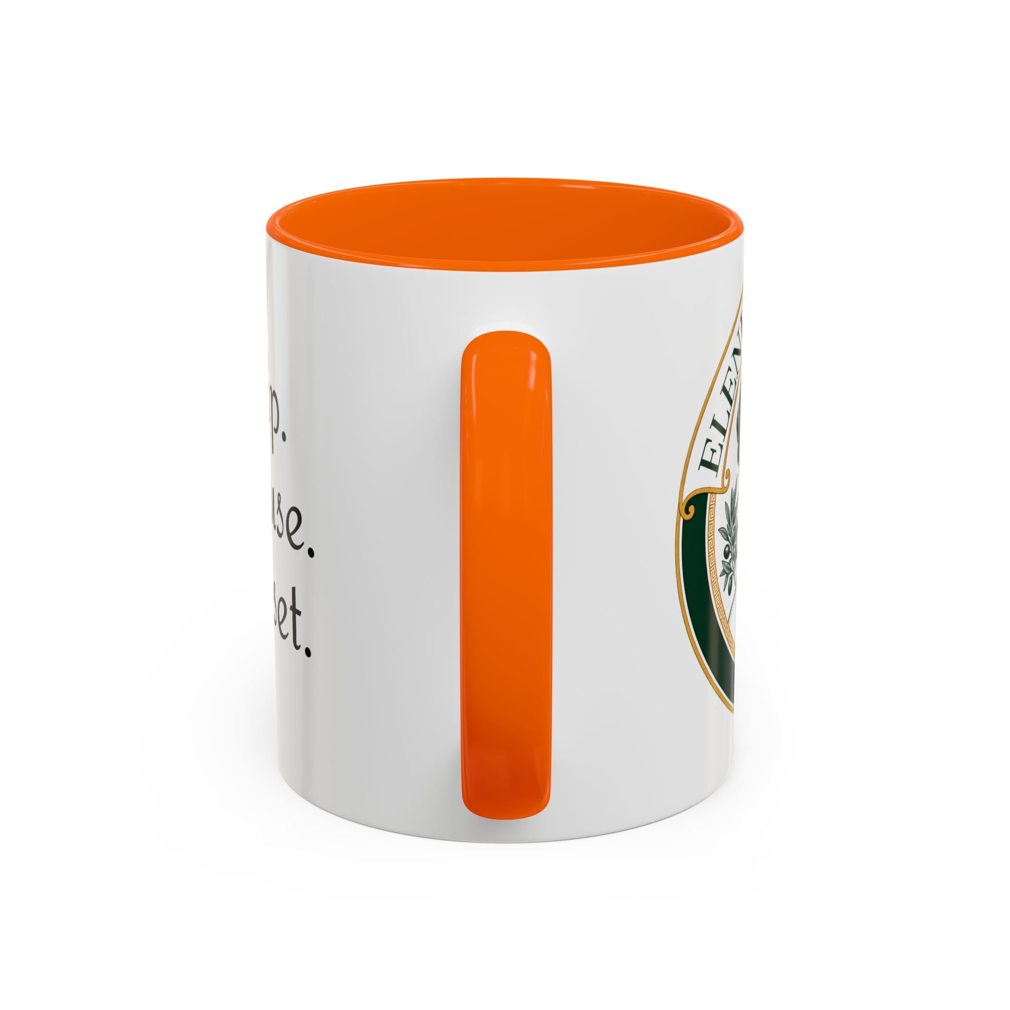 Sip. Pause. Reset. Coffee Mug — Motivational Accent Mug (11/15 oz)
