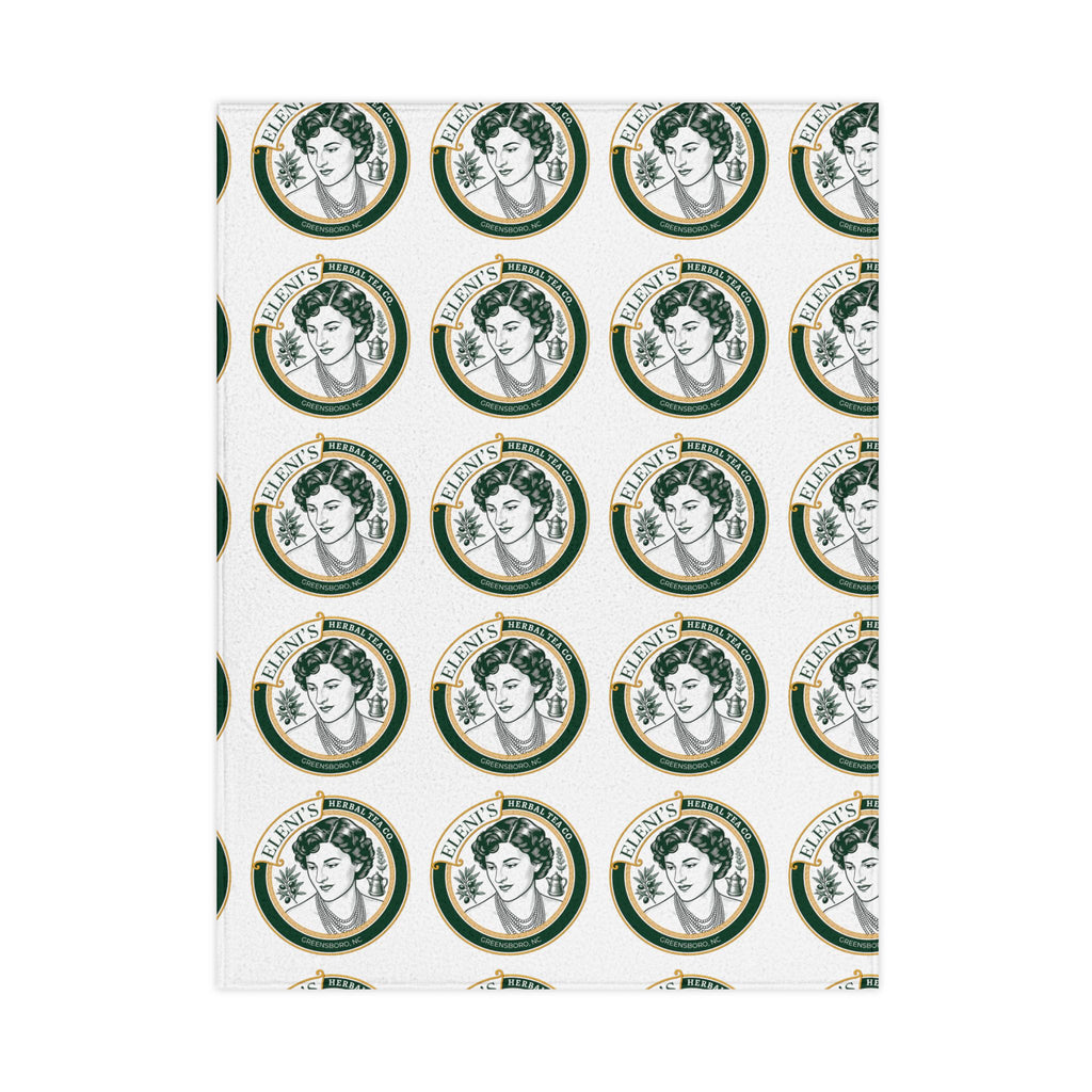 Toddler Blanket — Vintage Circle Portrait Pattern Soft Cozy Baby Throw