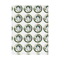 Toddler Blanket — Vintage Circle Portrait Pattern Soft Cozy Baby Throw