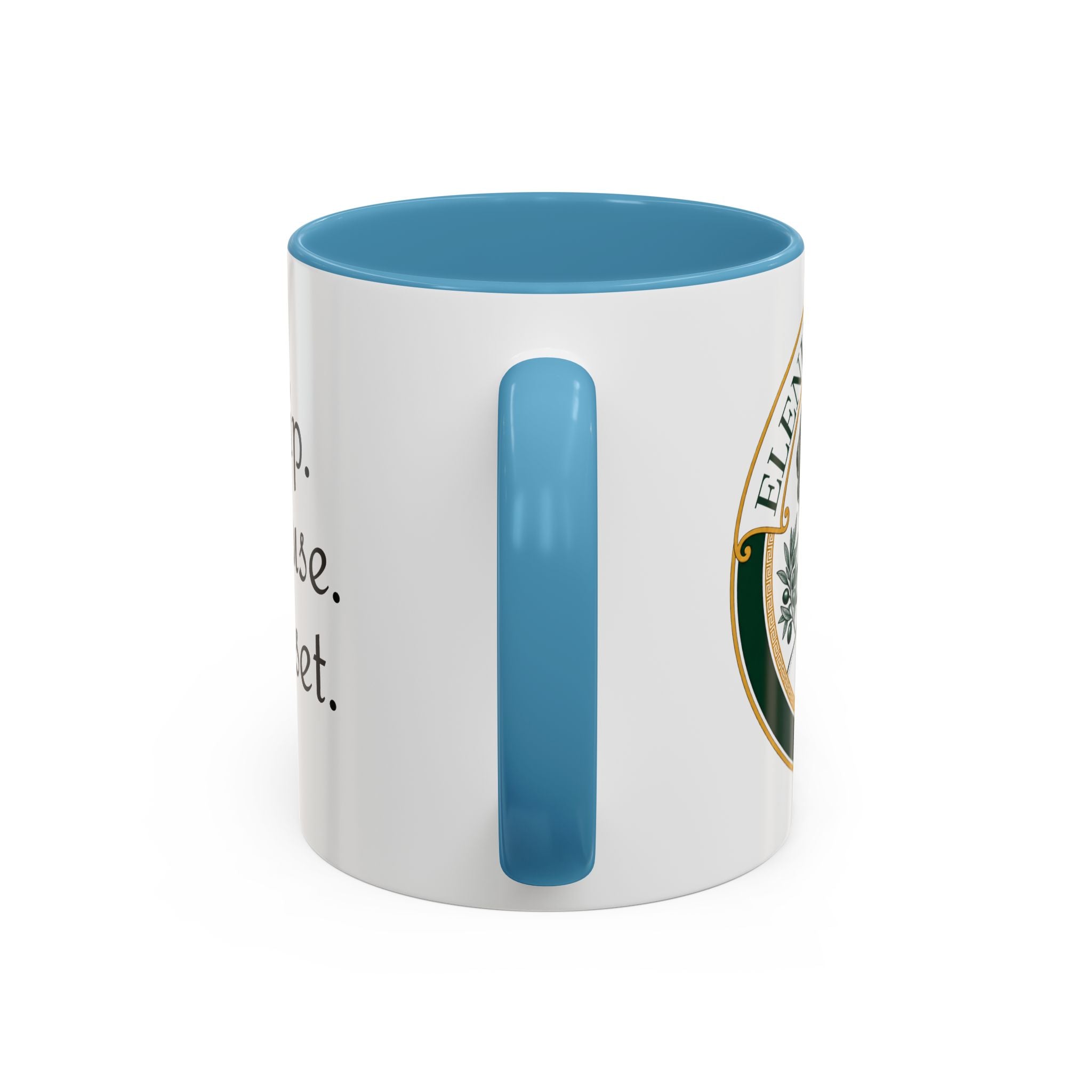 Sip. Pause. Reset. Coffee Mug — Motivational Accent Mug (11/15 oz)