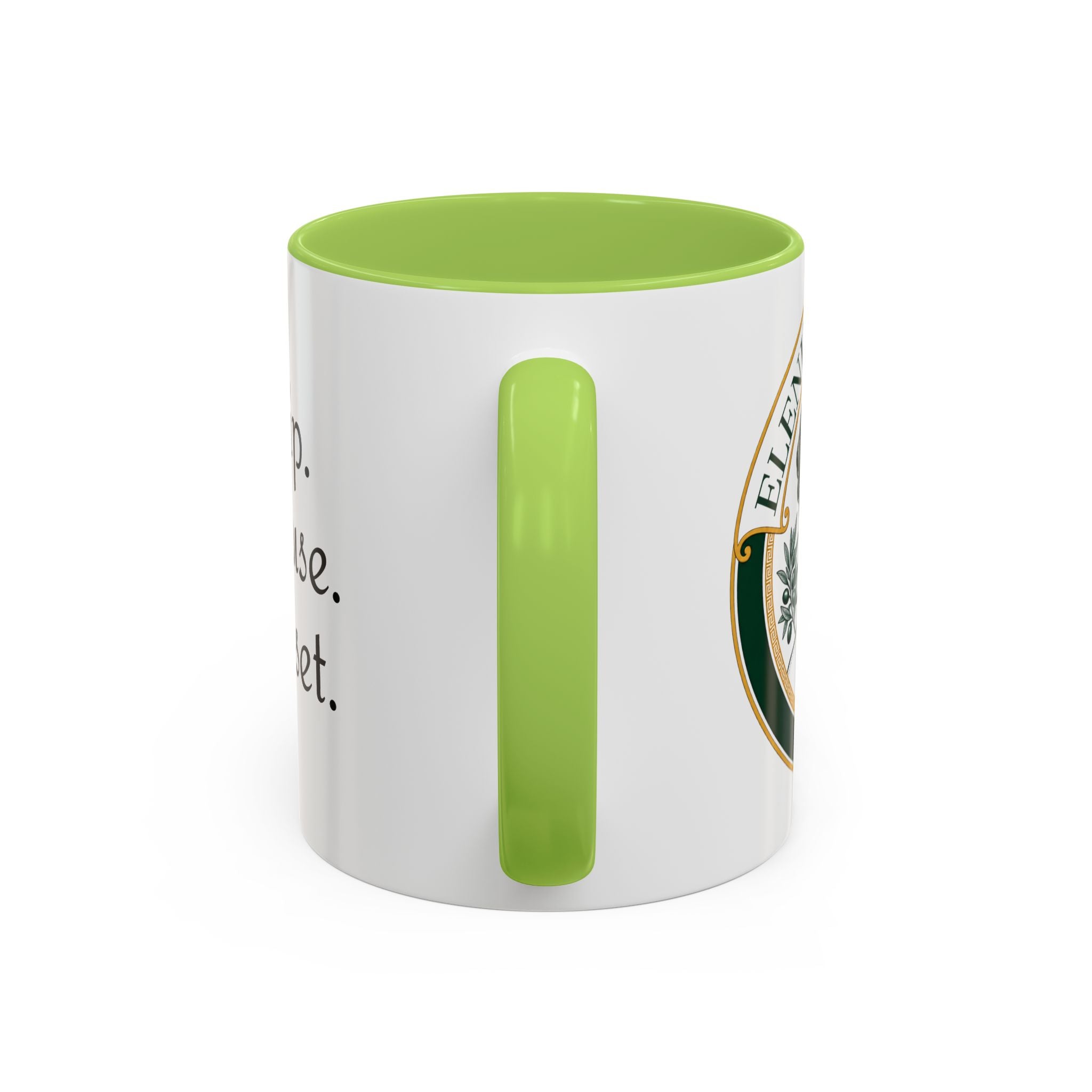 Sip. Pause. Reset. Coffee Mug — Motivational Accent Mug (11/15 oz)