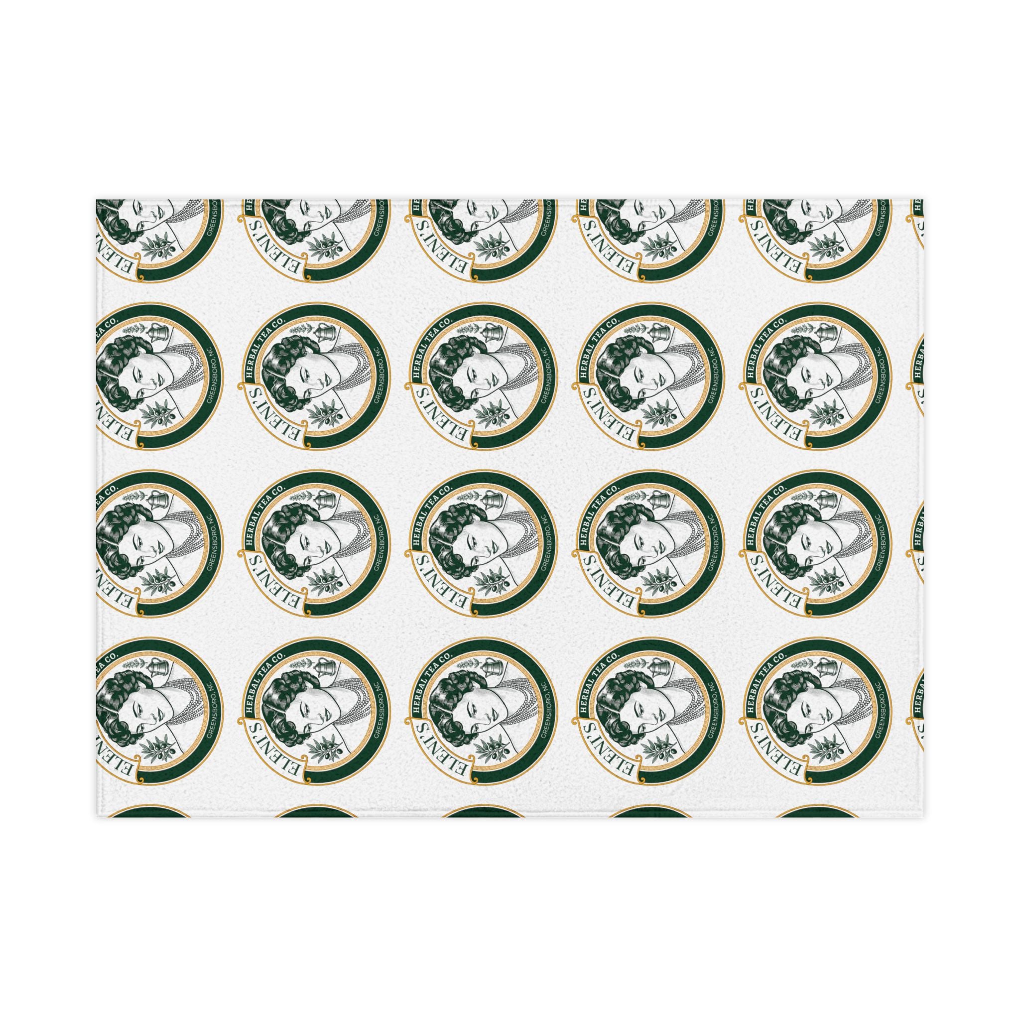 Toddler Blanket — Vintage Circle Portrait Pattern Soft Cozy Baby Throw