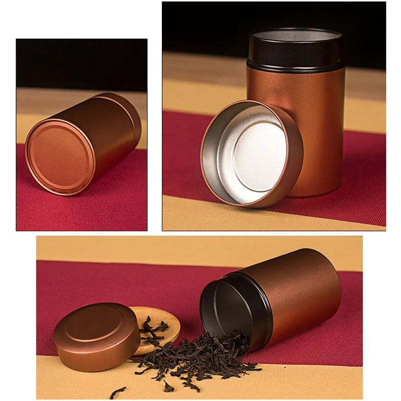 Portable Metal Tea Can, Tea Storage, Tin Containers for Loose Dry Tea Leaves, 50g/1.76oz