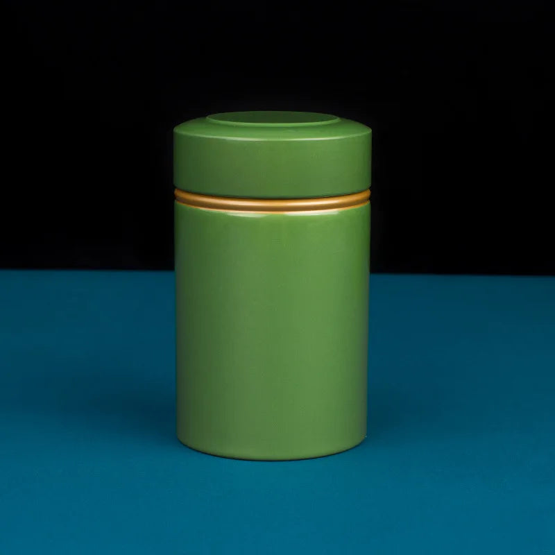 Portable Metal Tea Can, Tea Storage, Tin Containers for Loose Dry Tea Leaves, 50g/1.76oz