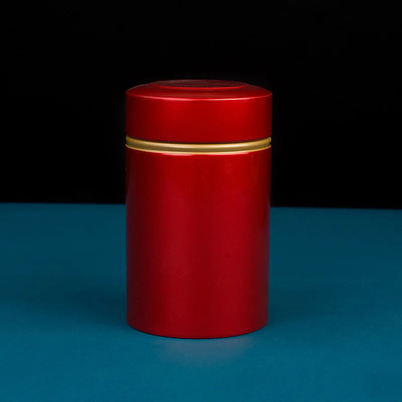 Portable Metal Tea Can, Tea Storage, Tin Containers for Loose Dry Tea Leaves, 50g/1.76oz