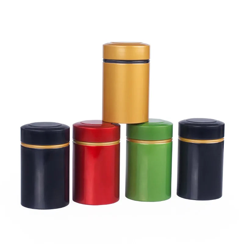 Portable Metal Tea Can, Tea Storage, Tin Containers for Loose Dry Tea Leaves, 50g/1.76oz