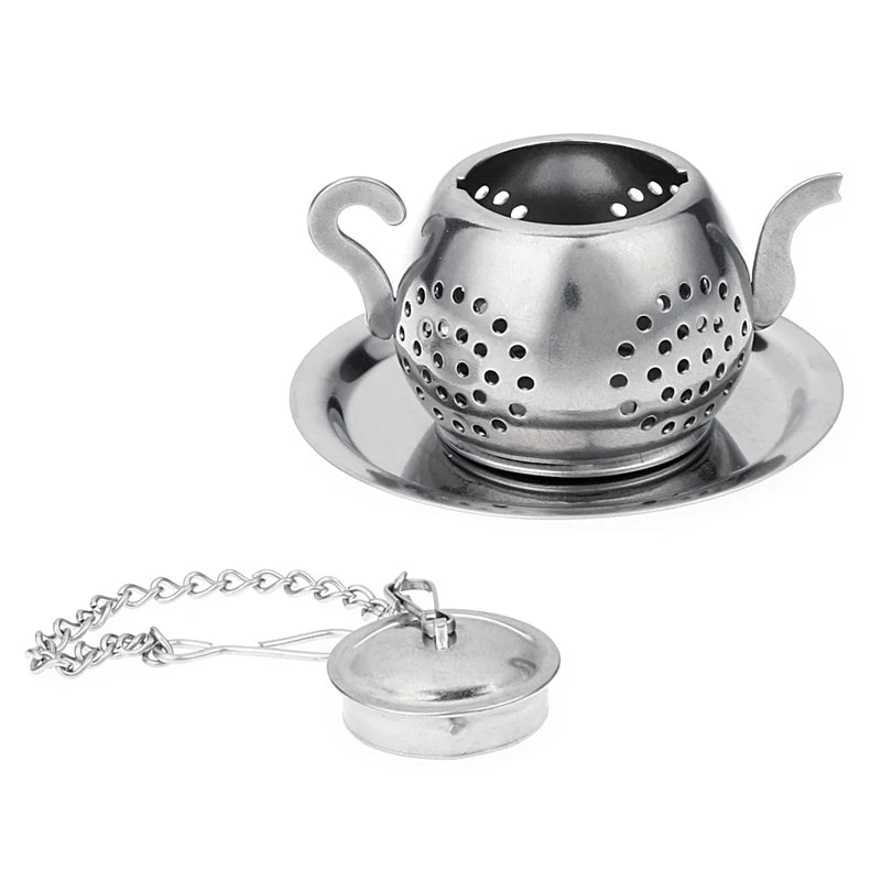 Tea Infuser Stainless Steel Tea Strainer Filter Cute Mini Teapot Shape Tea Ball Infuser Loose Leaf Herb Diffuser Tea Accessories