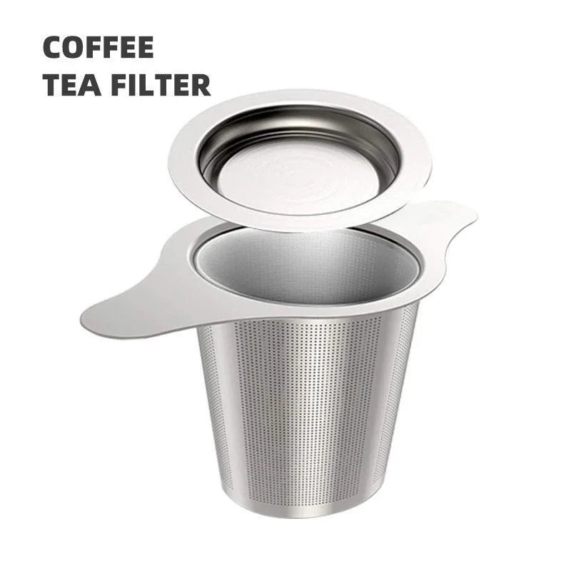 Tea Infuser Basket with Dual Handle - Fine Mesh Stainless Steel