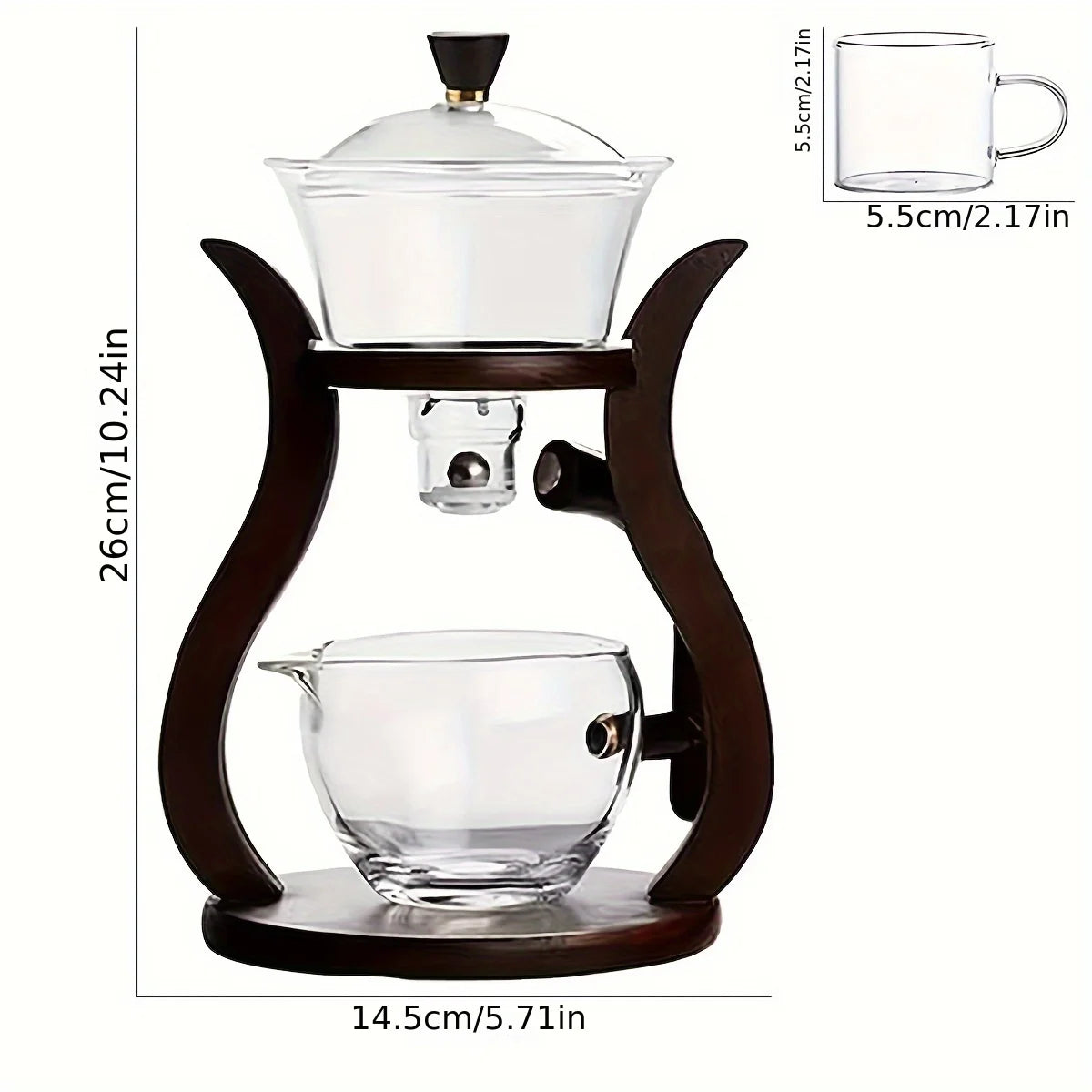 Lazy Kungfu Magnetic Tea Pot for Floral Loose Leaf Tea