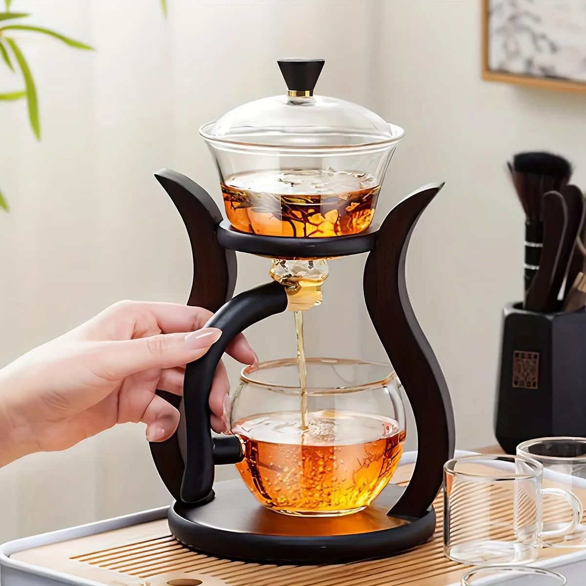 Lazy Kungfu Magnetic Tea Pot for Floral Loose Leaf Tea