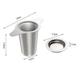 Tea Infuser Basket with Dual Handle - Fine Mesh Stainless Steel