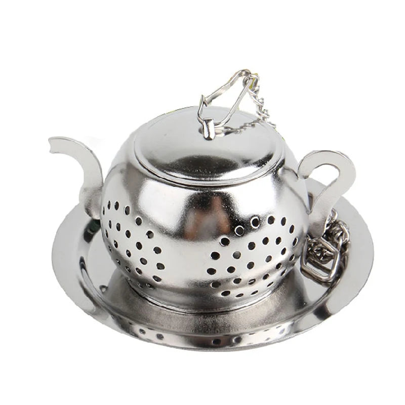 Tea Infuser Stainless Steel Tea Strainer Filter Cute Mini Teapot Shape Tea Ball Infuser Loose Leaf Herb Diffuser Tea Accessories