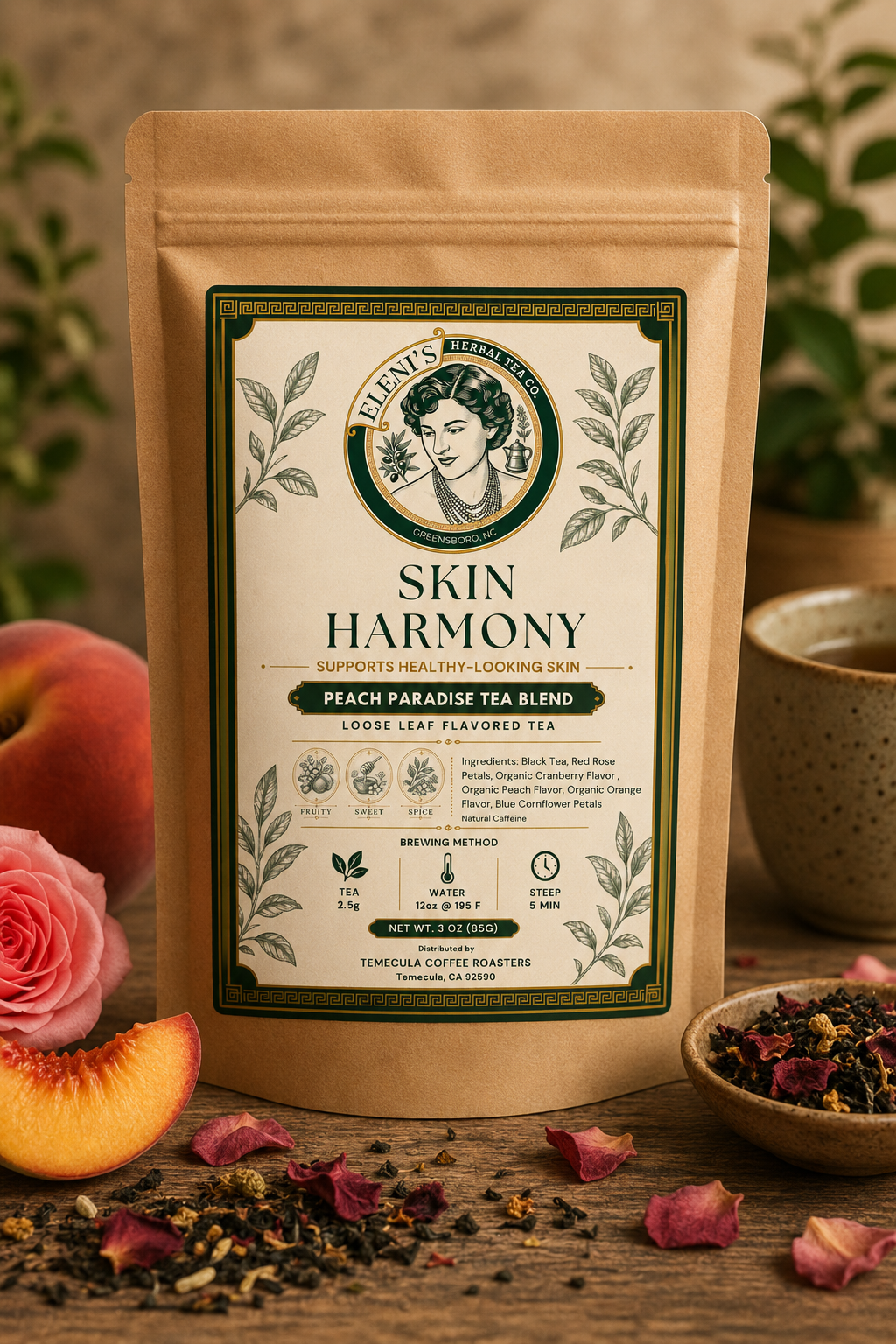 Skin Harmony - Loose Leaf Flavored Tea - Eleni's Herbal Tea Co.